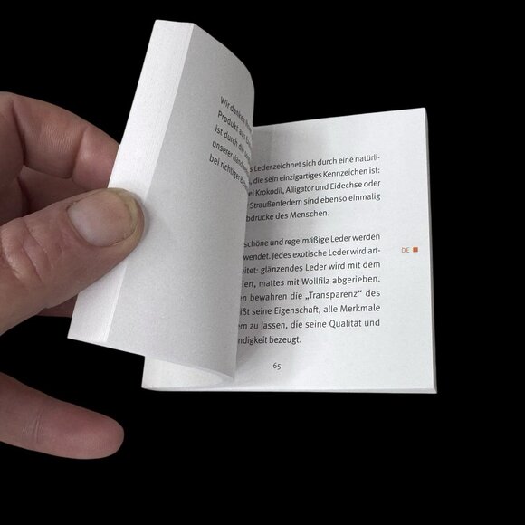 Hermès Les Peaux Précieuses Booklet Leather Guide Care Authentic Card Envelope - Picture 12 of 12